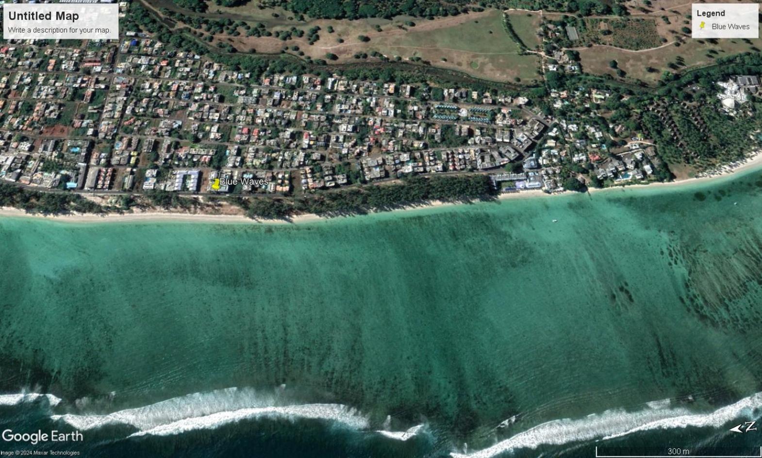 Blue Waves Beachfront Penthouse Flic-en-Flacq 外观 照片